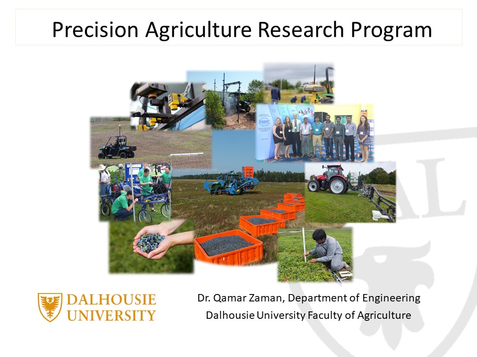 Seminar Presentations Precision Agriculture Research Program Dalhousie University